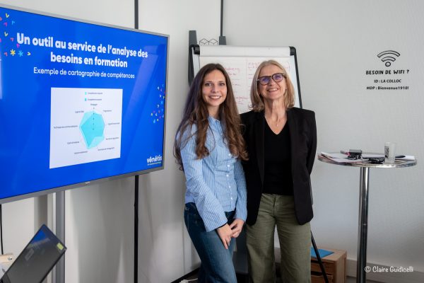 photo prise lors de l'événement MEQI 2025 à la Colloc, où l'entreprise Vénétis donnait un atelier sur les compétences.